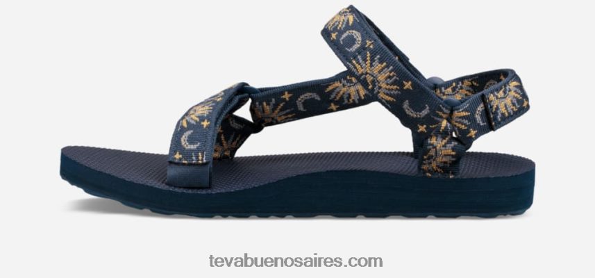 Sandalias Teva Flatform Universal Para Mujer Azul Marino
